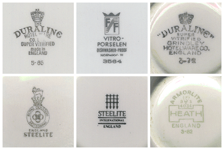 dishware logos